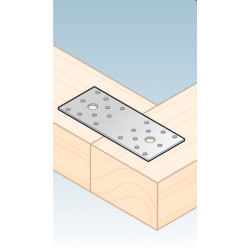 Plochá spojka 100x35mm, 2,5mm pozink, počet dier s priemerom 5mm-8ks, 11mm-2ks Plochá spojka 100x35mm, 2,5mm pozink, počet dier s priemerom 5mm-8ks, 11mm-2ks